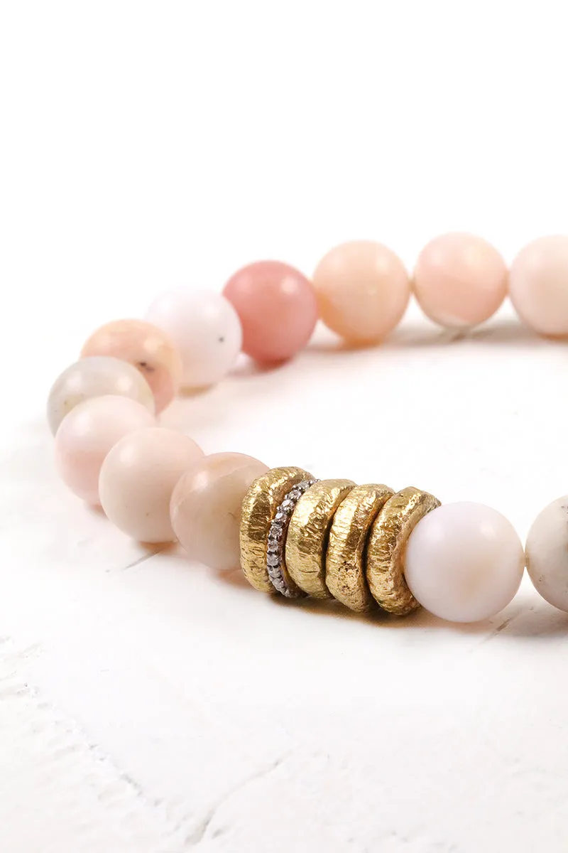 Pink Opal Sigma Bracelet