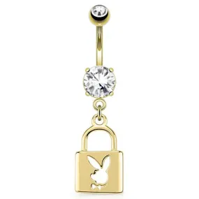 Playboy Bunny Locket Belly Ring