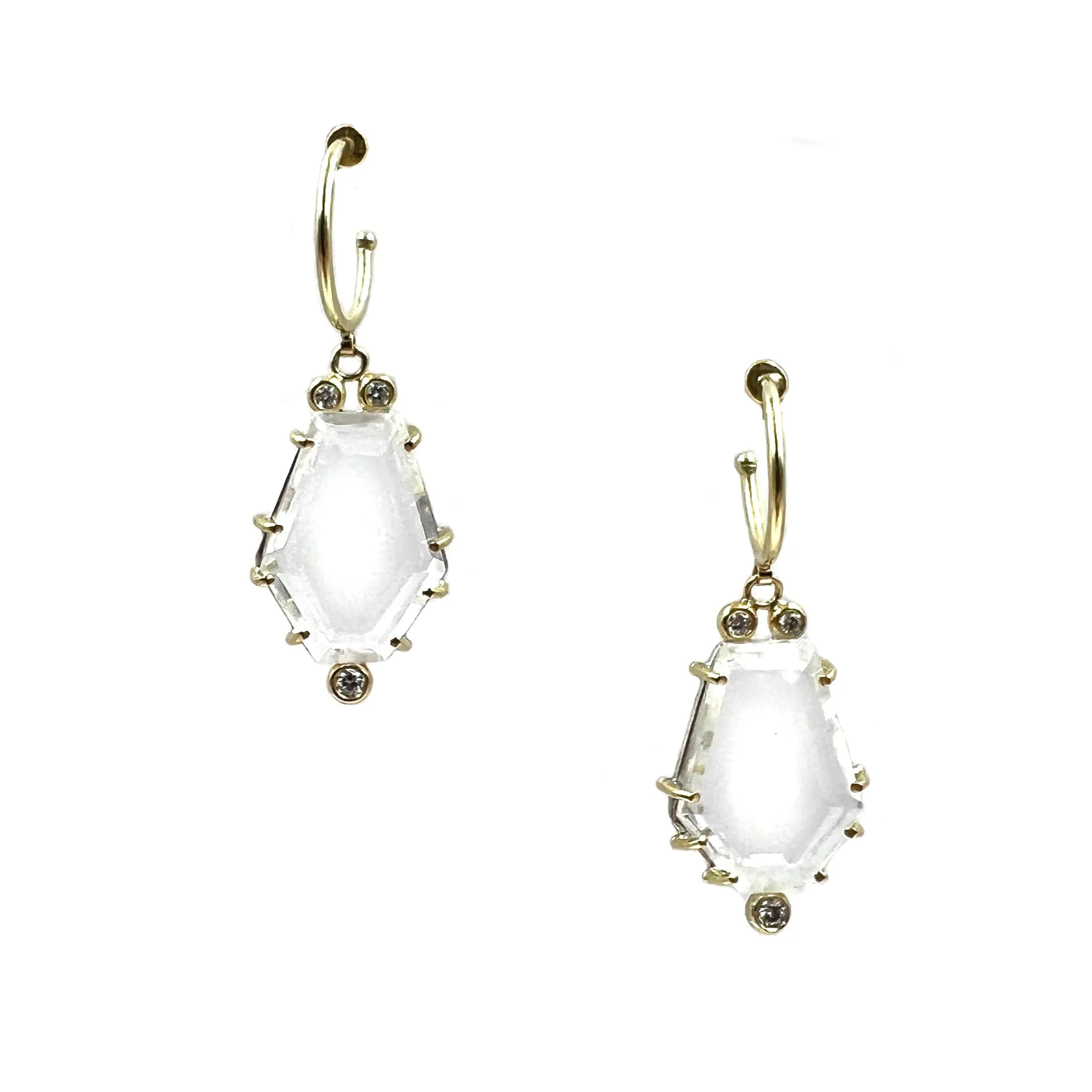 Quartz Dangle Earrings