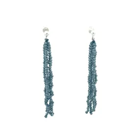 Ridhi Hematite Earrings, Sterling Silver