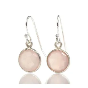 Rose Quartz Earrings with Sterling Silver Ear Wires