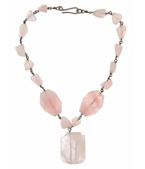 Rose Quartz Medley Necklace