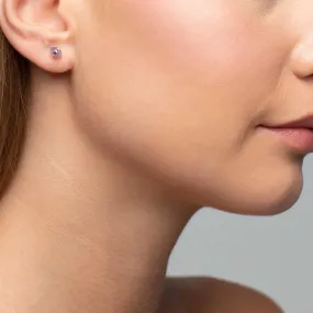 Rose Quartz with Silver Wrap Earrings