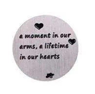 Round Stamped Plate for Round Charm Locket Necklaces ~ Choose Your Theme!