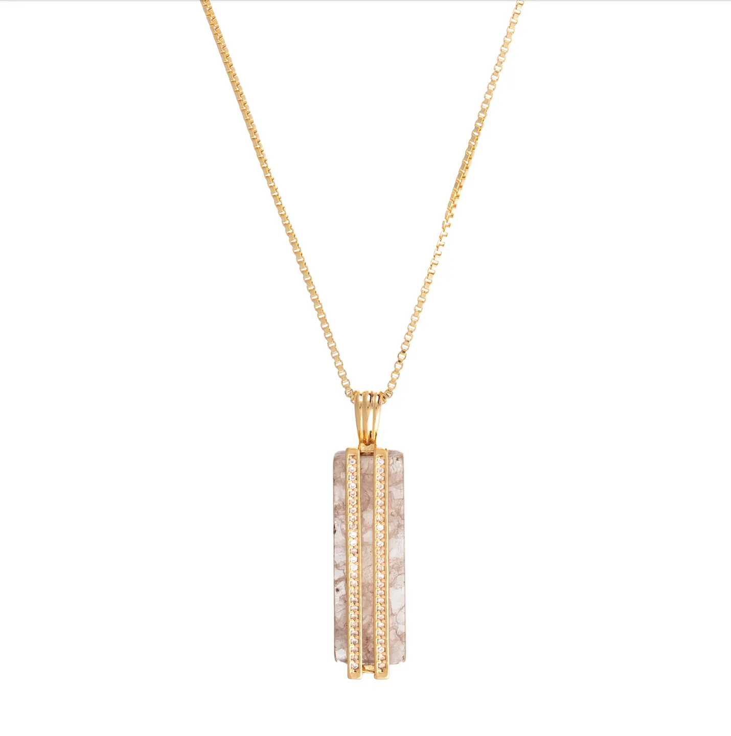 Sahara Pendant Long Smokey Quartz