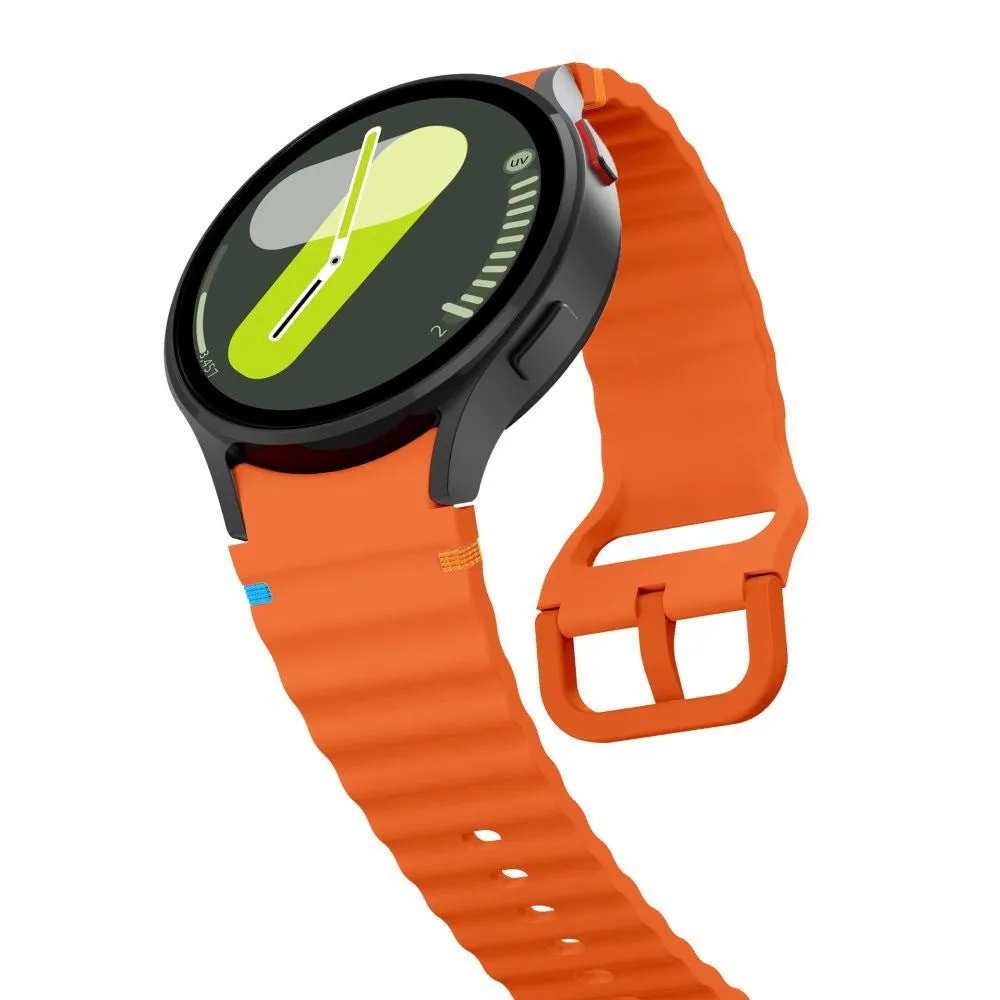 Samsung Galaxy Watch 4 / 5 / 6 / 7 / FE Tech-Protect Silicone Sport Urrem - Orange