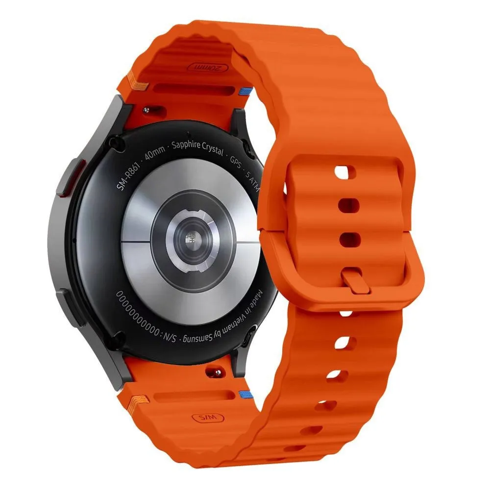 Samsung Galaxy Watch 4 / 5 / 6 / 7 / FE Tech-Protect Silicone Sport Urrem - Orange