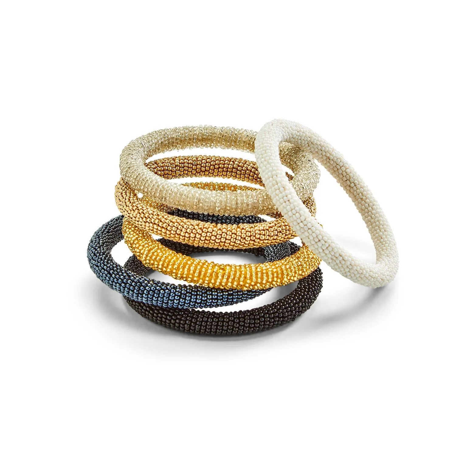 Seed Bead Bangle Bracelet