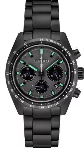 Seiko Prospex Speedtimer Solar Chronograph 39.0 mm Gray Dial Men's Watch (SSC917)