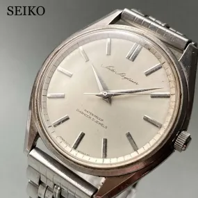 Seiko Wristwatch Manual Skyliner Antique Men's 33mm Vintage Watch Male