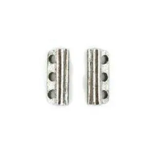 Silver 3- Hole Bead Bar 18mm