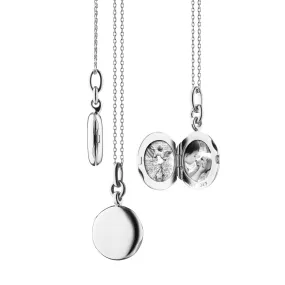 Slim Round "Nan" Locket Necklace
