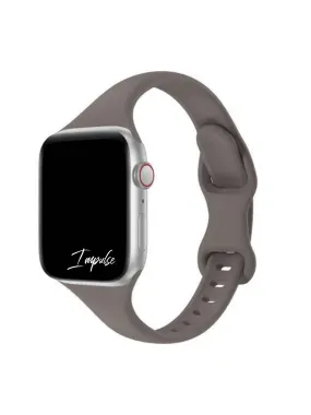 Slim Silicone Watch Band - Taupe