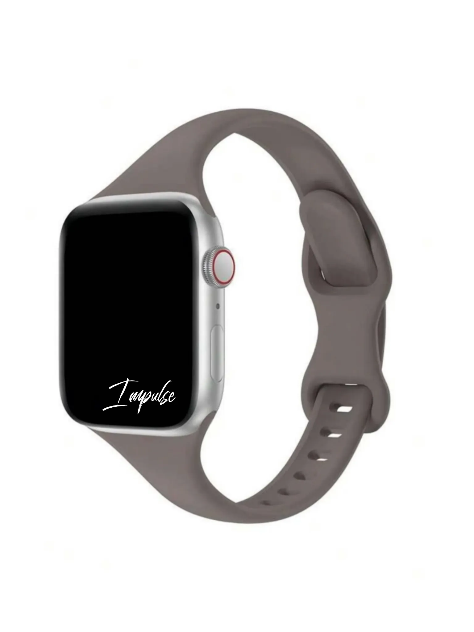 Slim Silicone Watch Band - Taupe