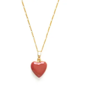 Small Heart Locket Pendant Necklace