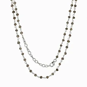 Smokey Quartz Beaded Necklace