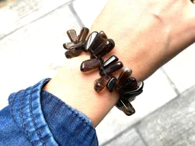 Smoky Quartz Crystal Diffuser Bracelet