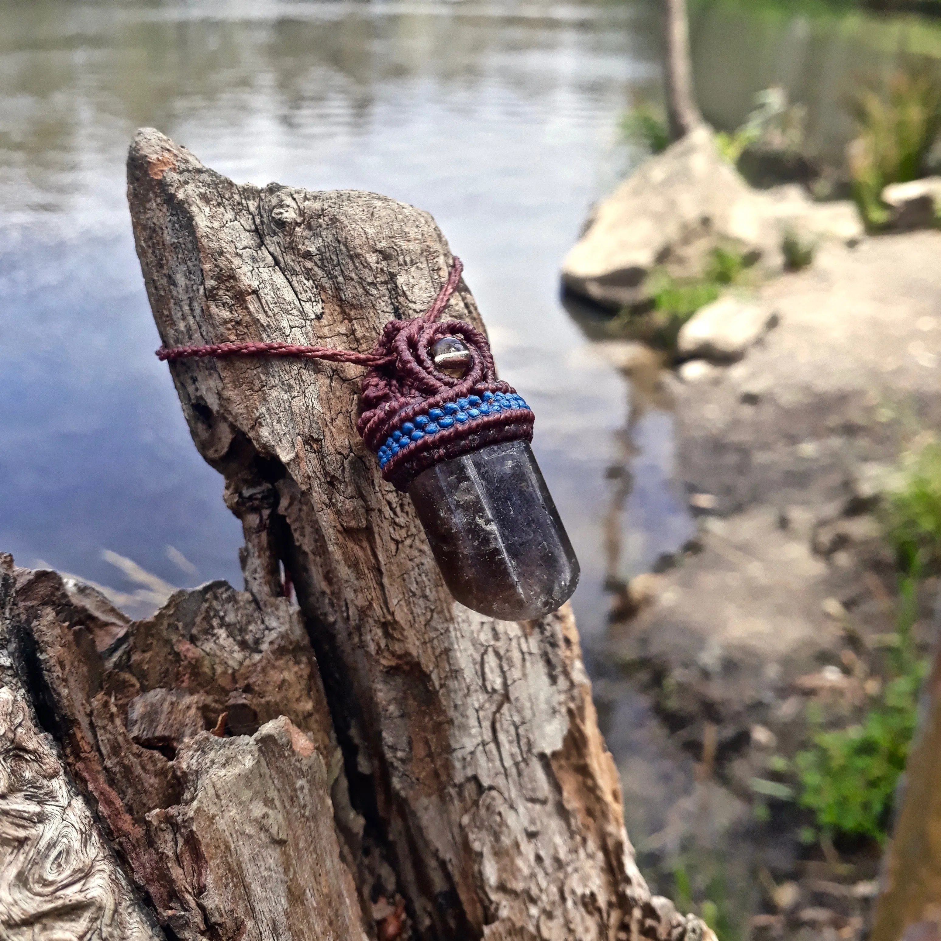 Smoky quartz necklace