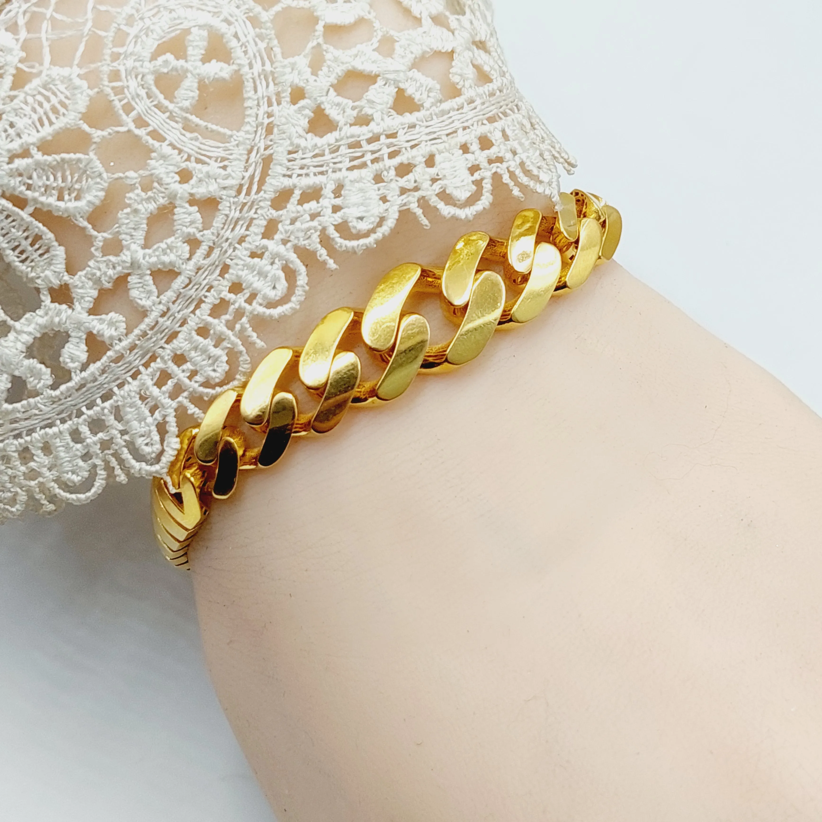 Snake Cuban Links Bracelet