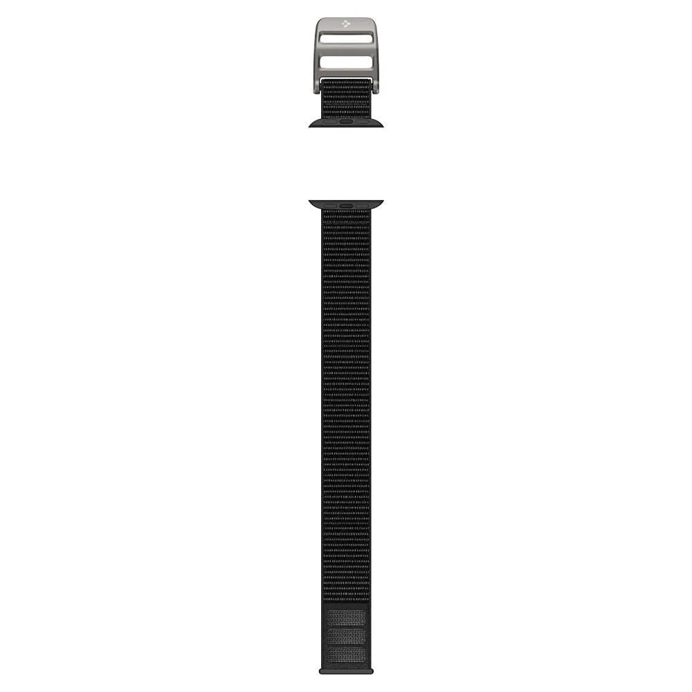 Spigen Durapro Flex Apple Watch (42/44/SE/45/46/49mm) Stof Rem m. Zink Spænde - Sort