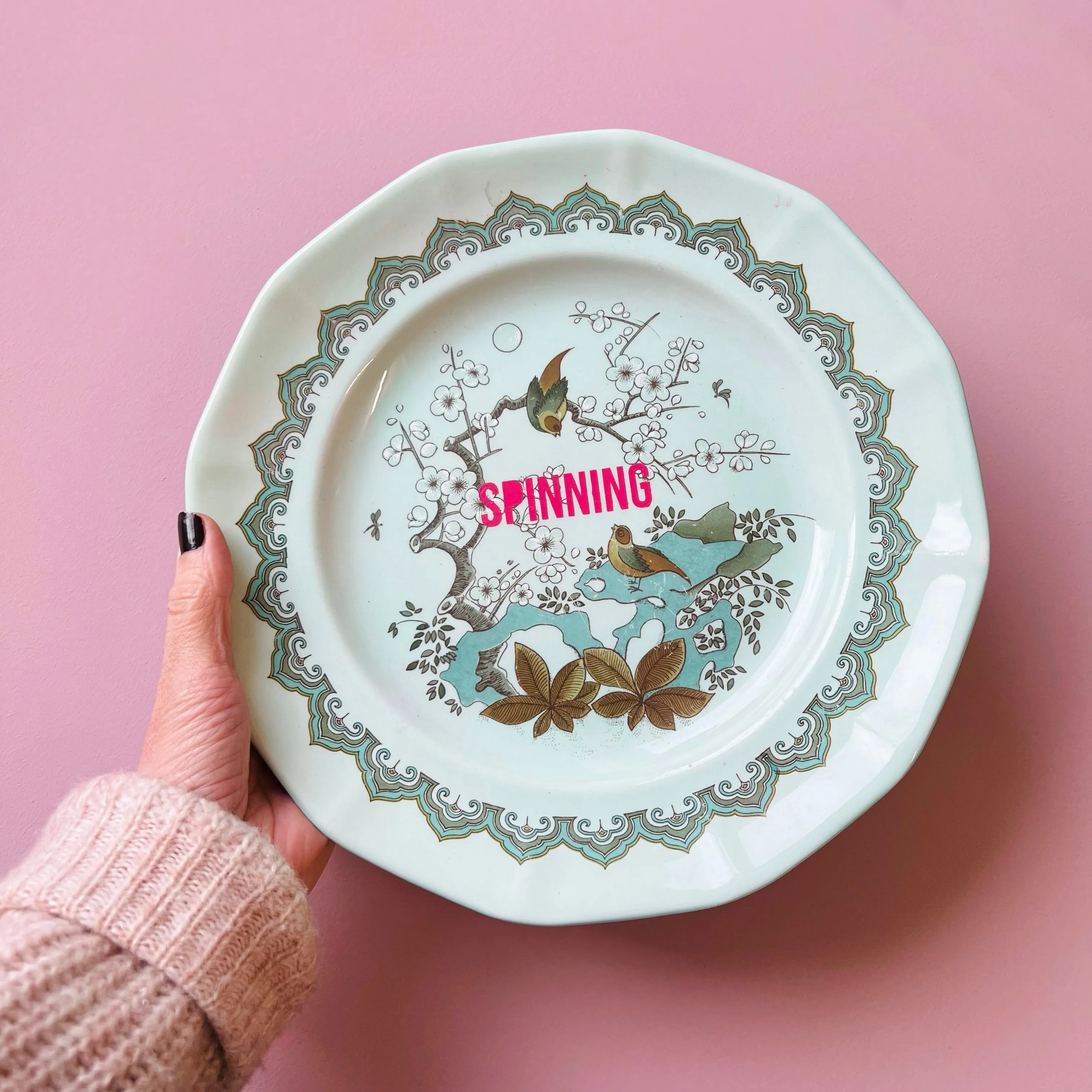SPINNING Vintage Adams Wedgewood Plate