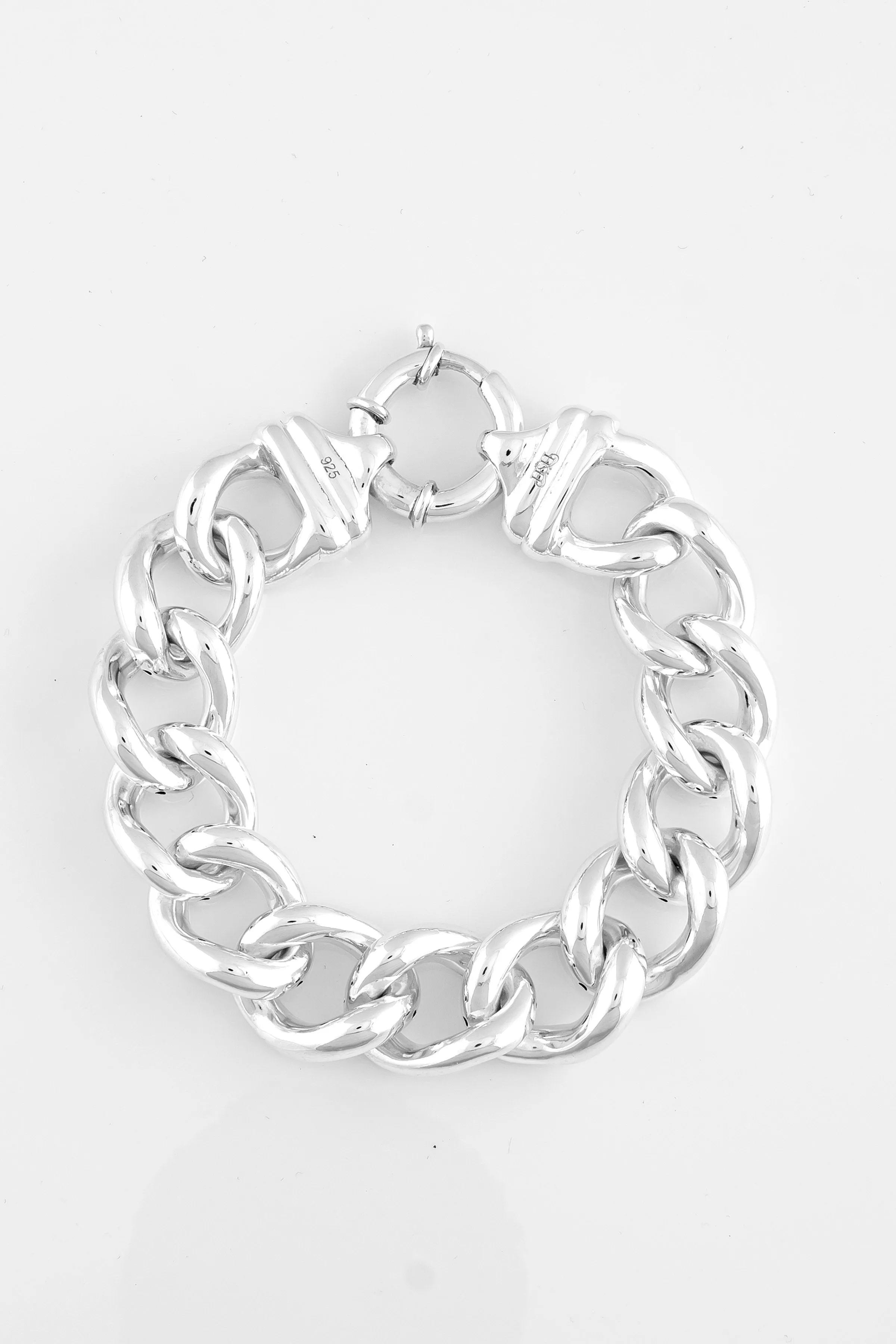 SS08 Silver Curb Link Bracelet