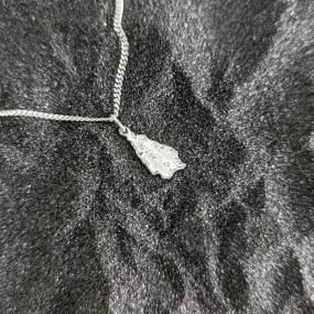 St. Lucia Map Pendant with Chain