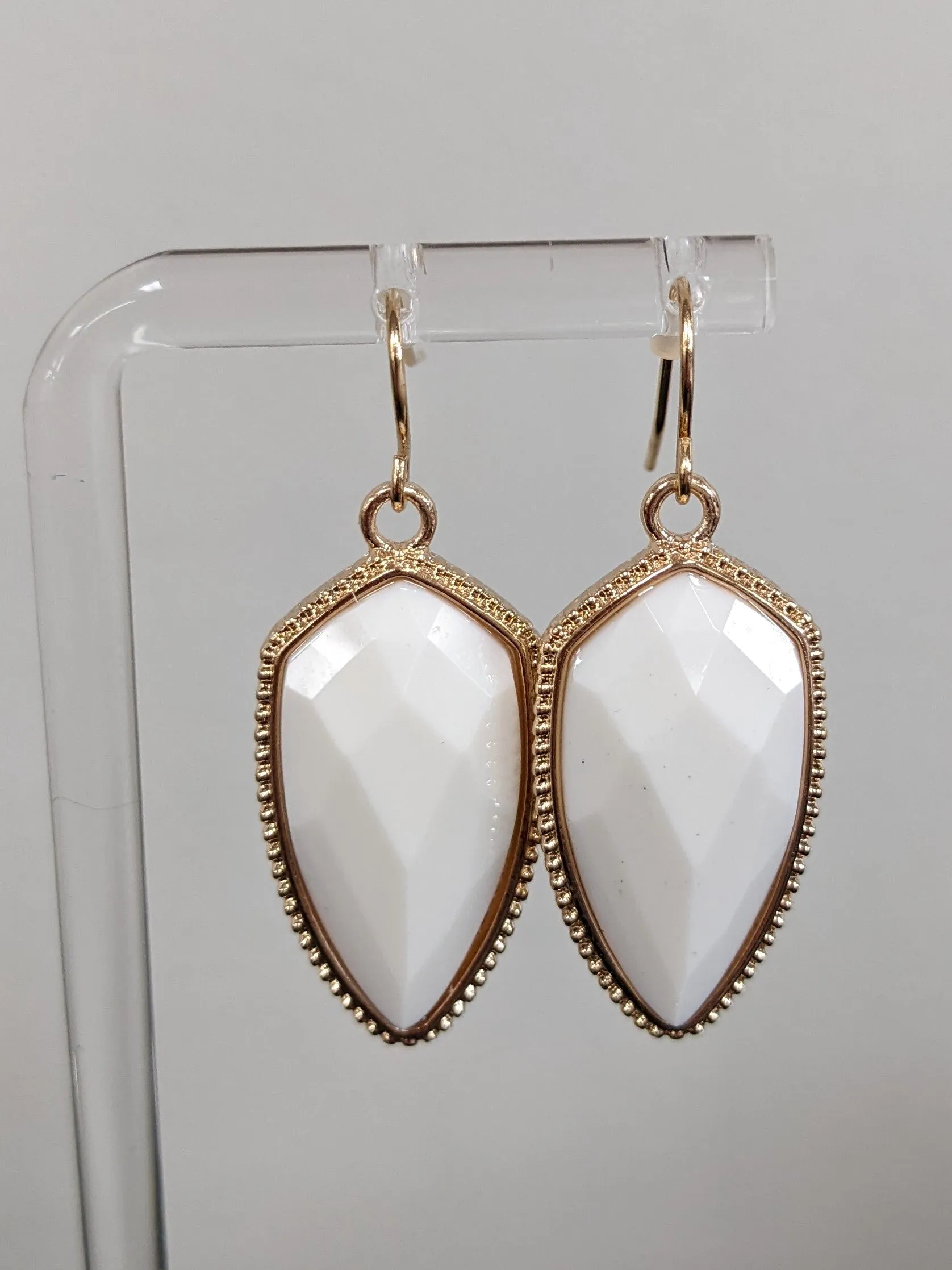 Stone Drop Earrings