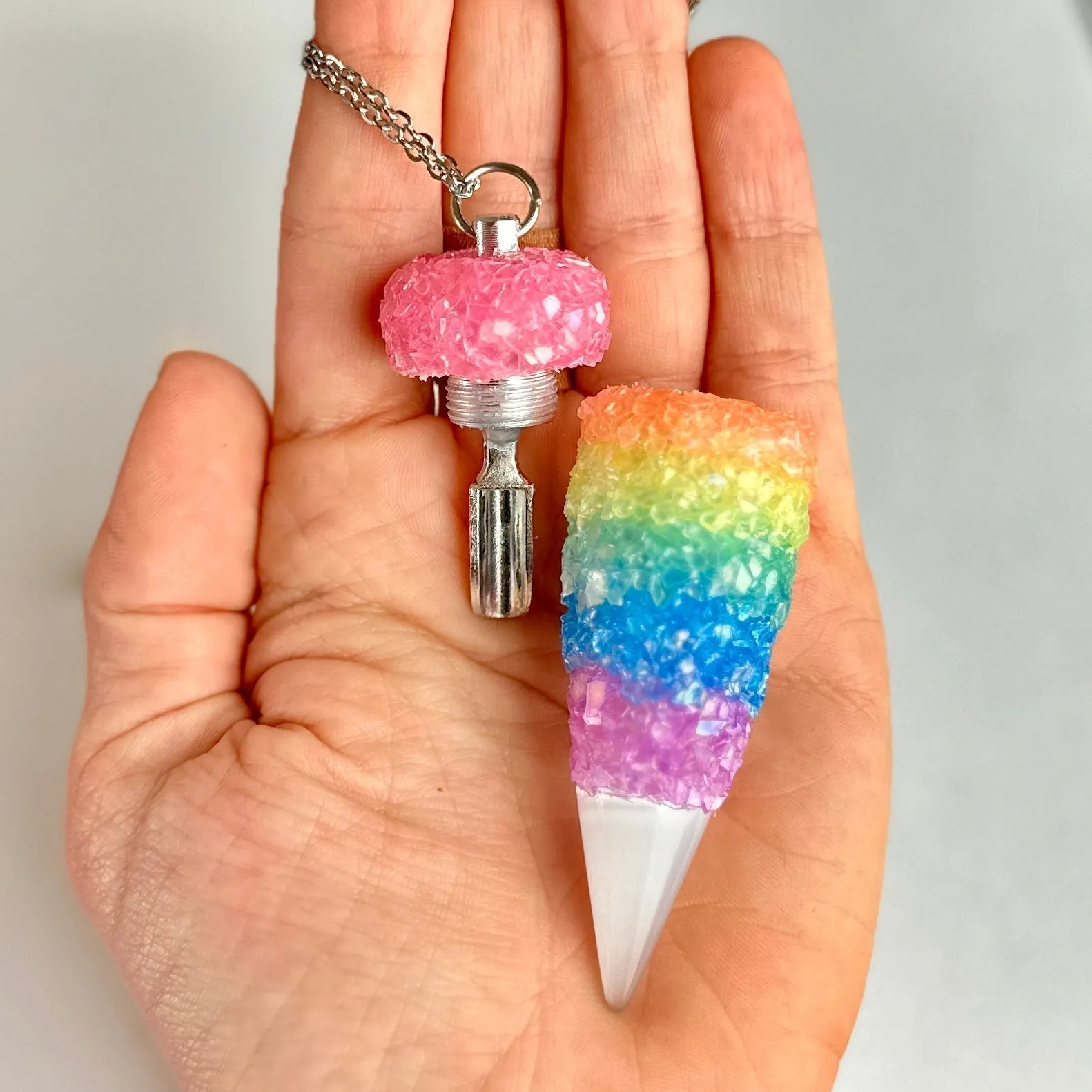 Stone Vial With Spoon