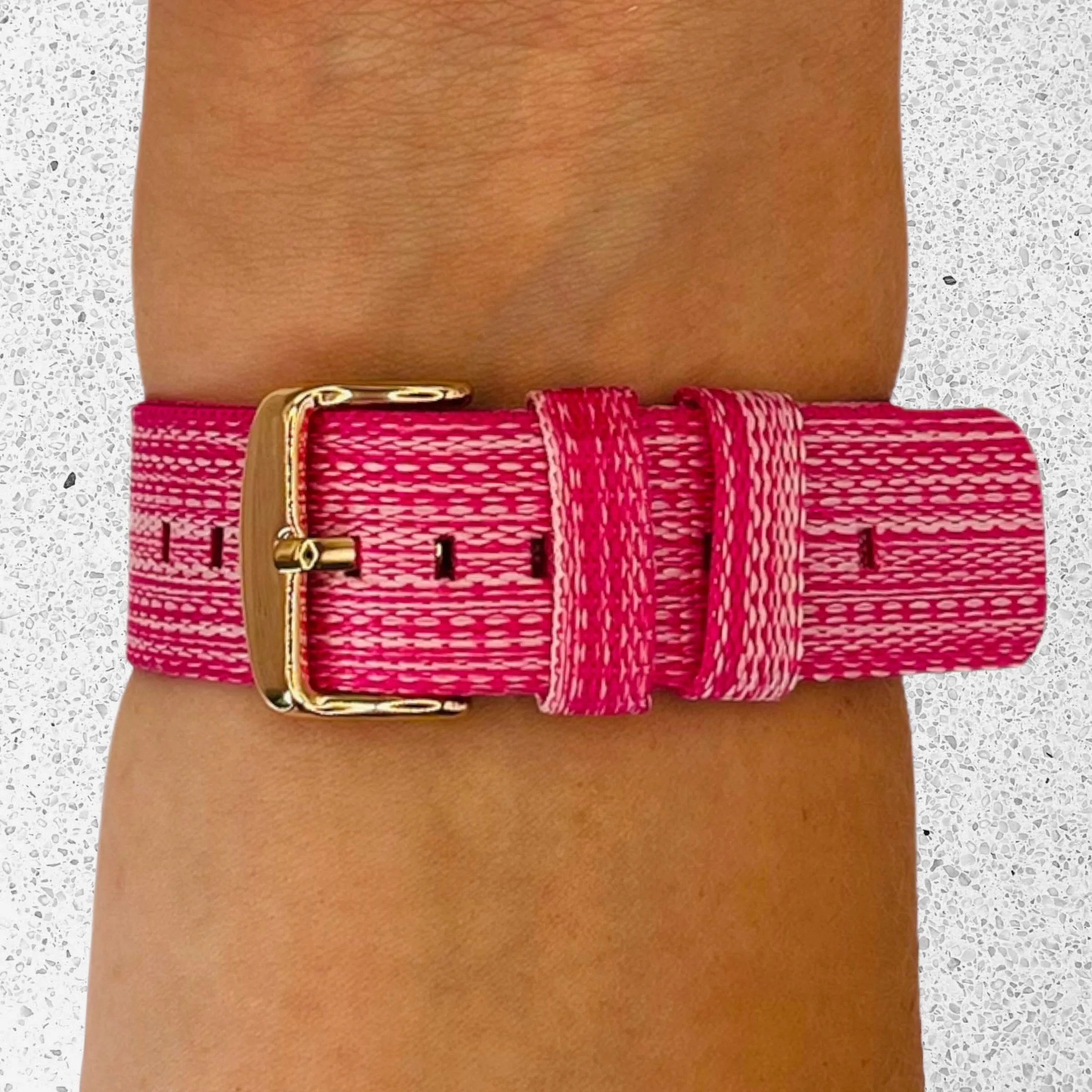 Stylish Canvas Watch Straps Compatible with Olympic 22mm Range