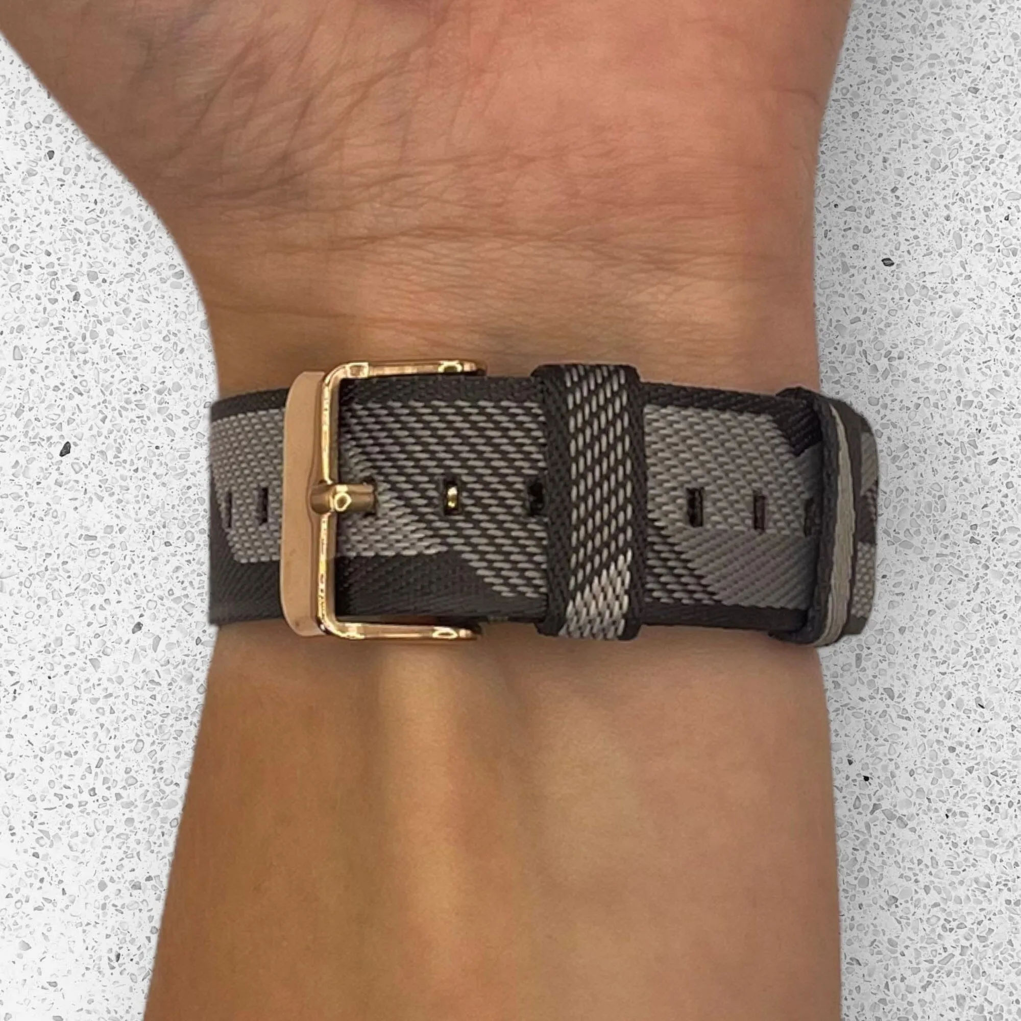 Stylish Canvas Watch Straps Compatible with Olympic 22mm Range