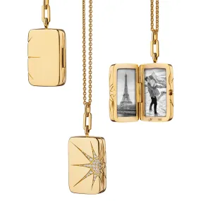 Sun and Star Locket
