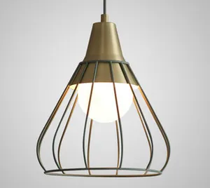 Svend Scandinavian Modern Chic Caged Pendant Lamp