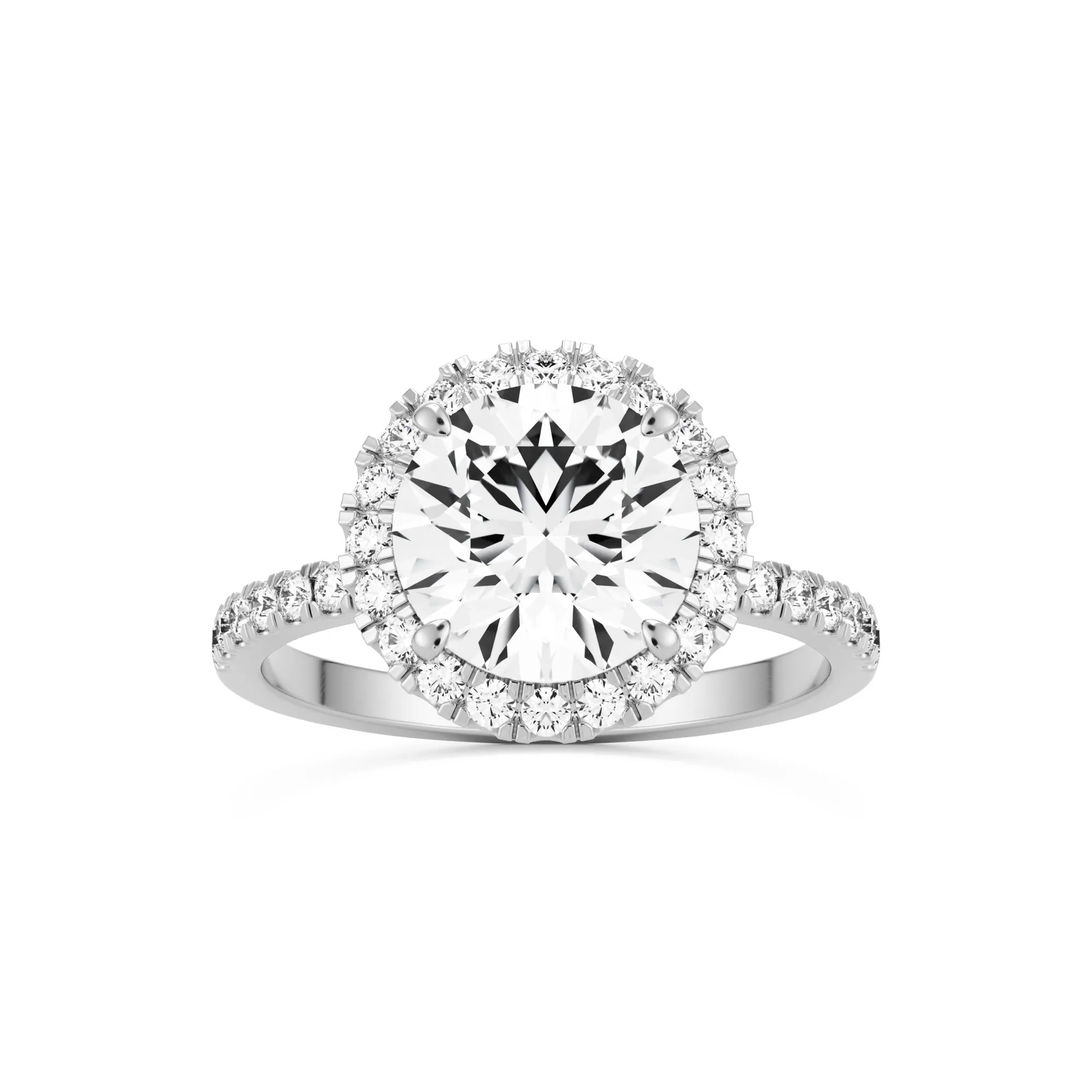 The Round Halo Pavé