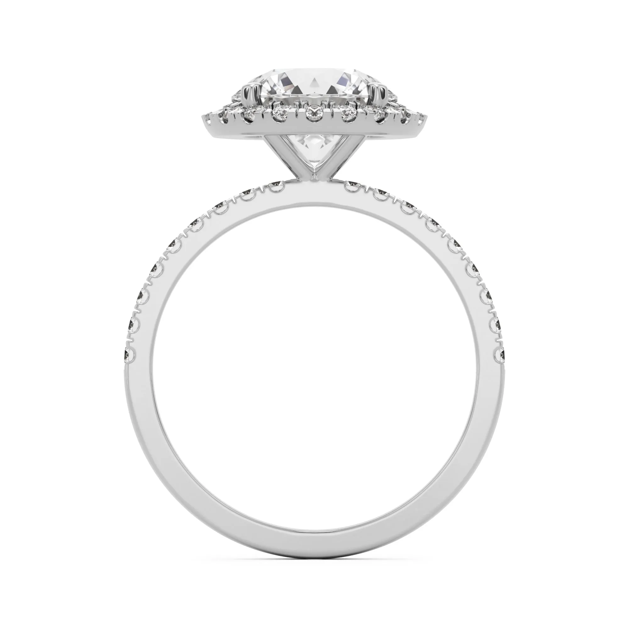 The Round Halo Pavé