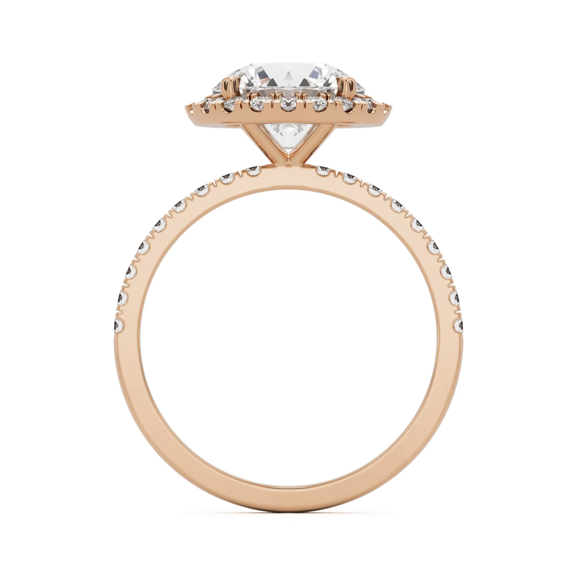 The Round Halo Pavé