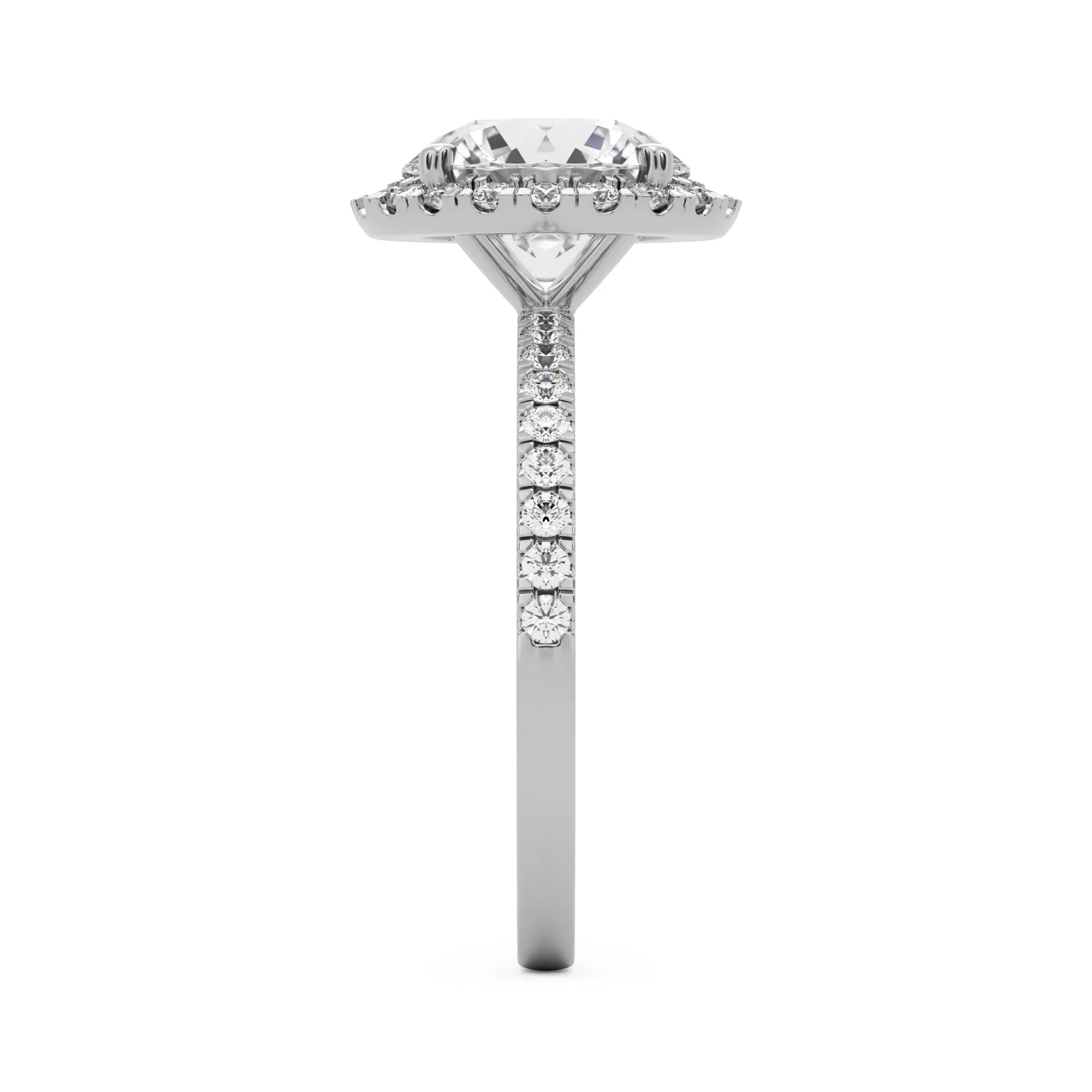 The Round Halo Pavé