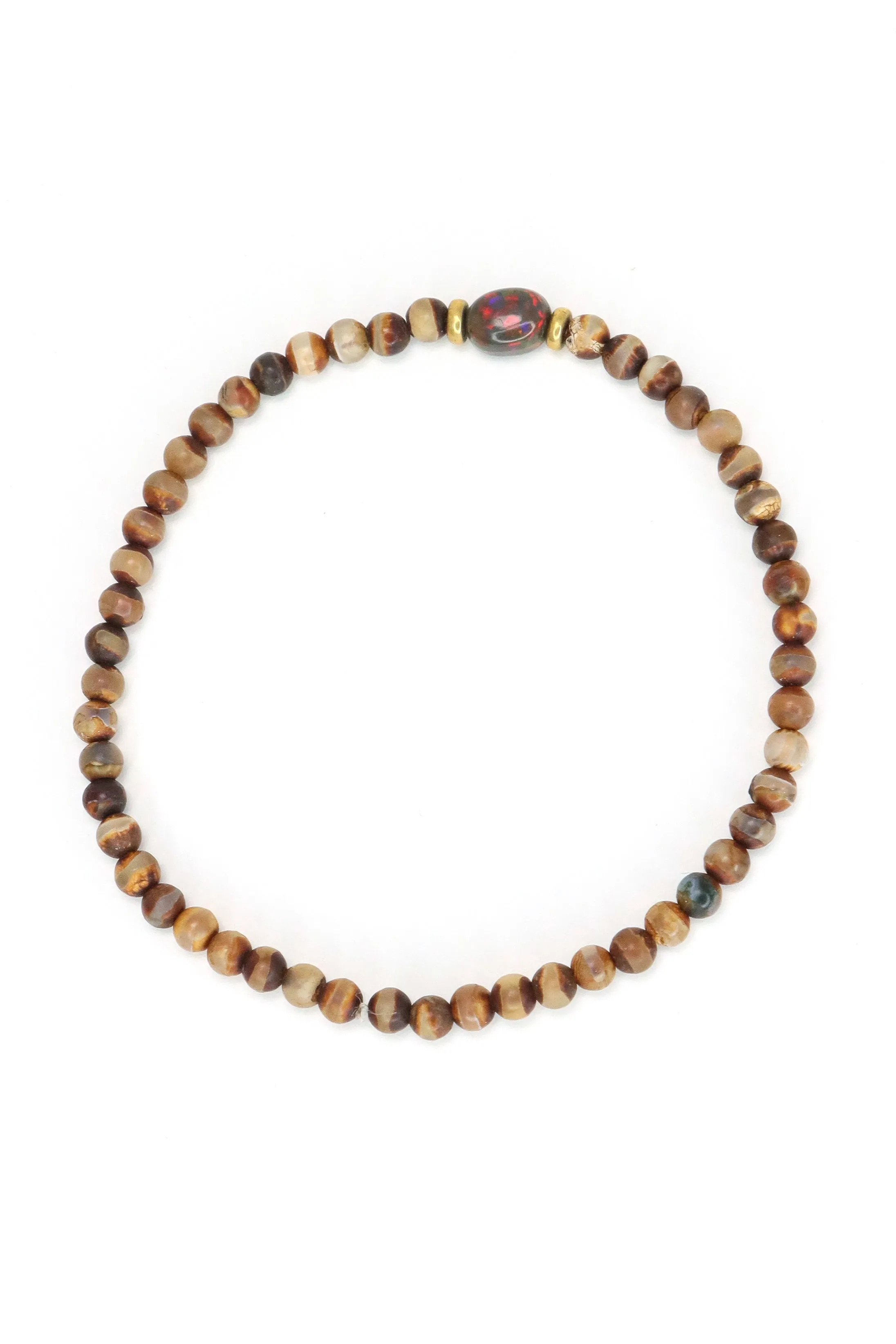 Tibetan Agate Flux Bracelet
