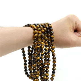 Tiger's Eye 8mm Smooth Rounds