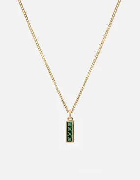 Totem Quartz Necklace, Gold Vermeil