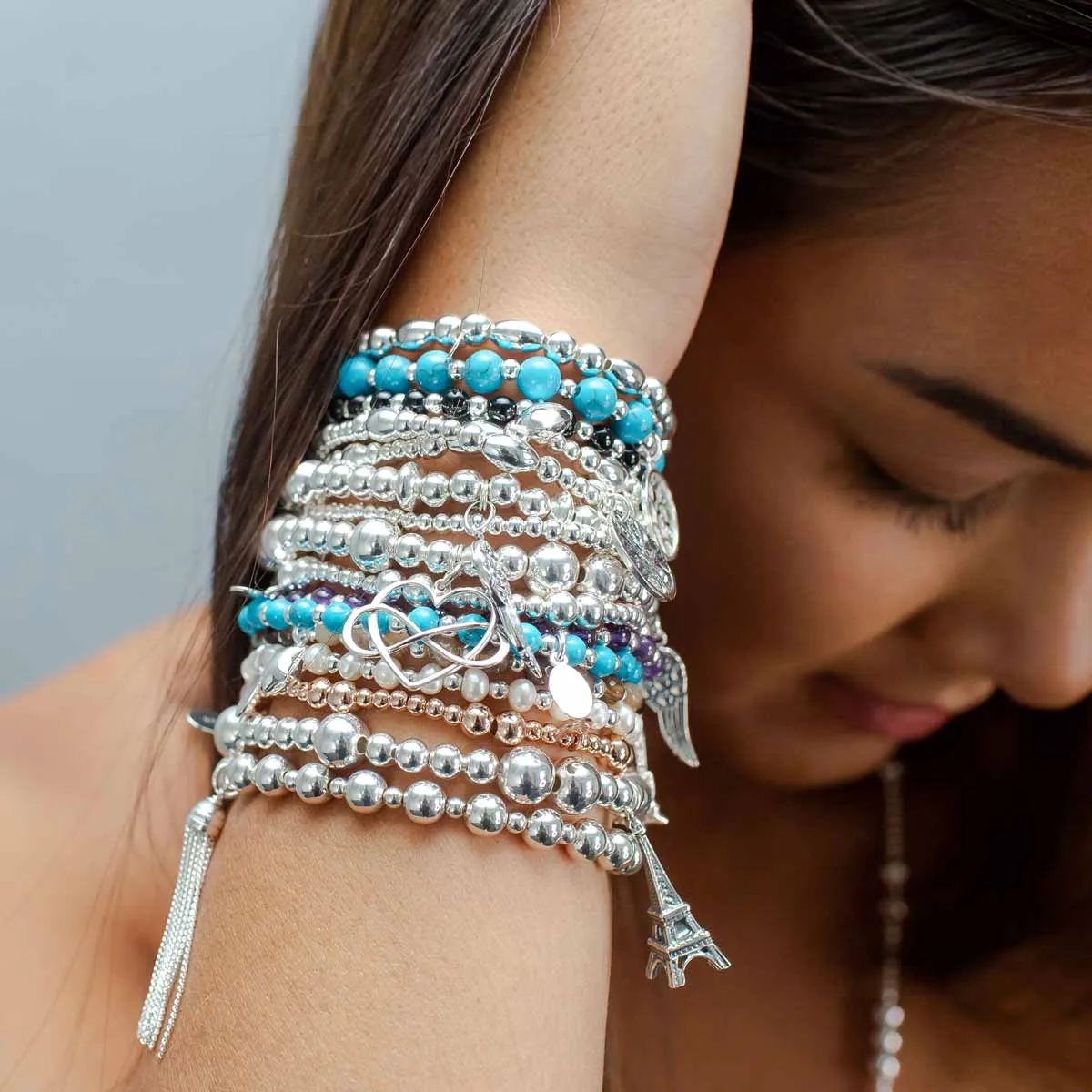Tree of Life Sterling Silver Stacking Bracelet