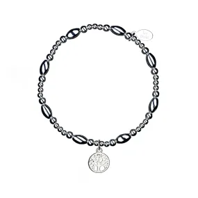 Tree of Life Sterling Silver Stacking Bracelet