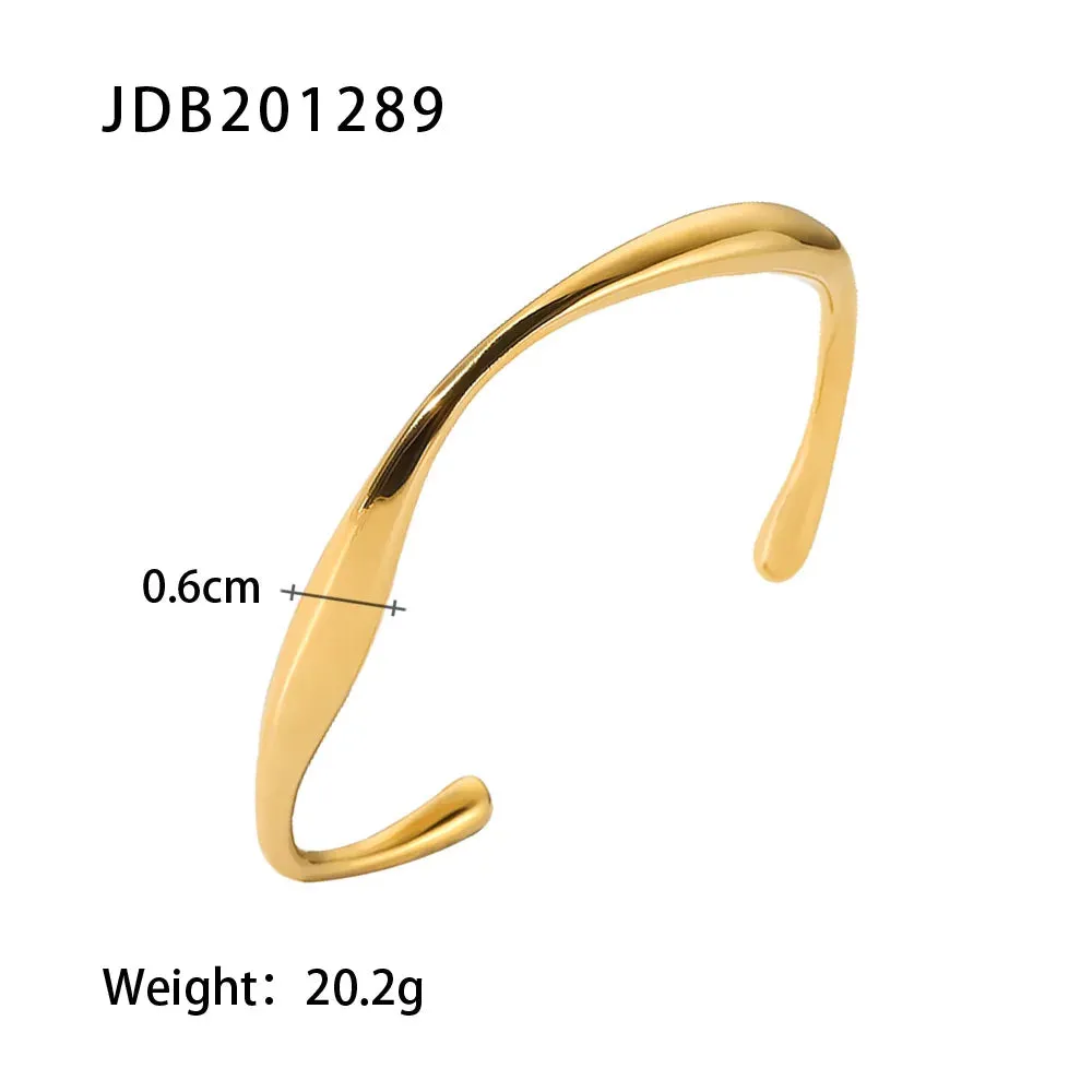VAIGE Trendy Geometric Stainless Steel Metal Texture Bangle Bracelet - Unisex Fashion Mood Tracker Jewelry