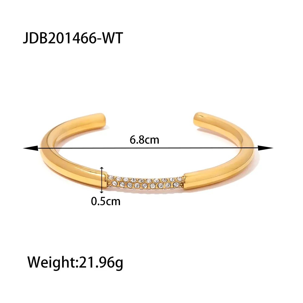 VAIGE Trendy Geometric Stainless Steel Metal Texture Bangle Bracelet - Unisex Fashion Mood Tracker Jewelry