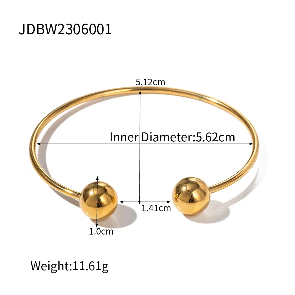 VAIGE Trendy Geometric Stainless Steel Metal Texture Bangle Bracelet - Unisex Fashion Mood Tracker Jewelry