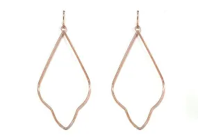 VE2283 Pointed Teardrop Dangle Earrings