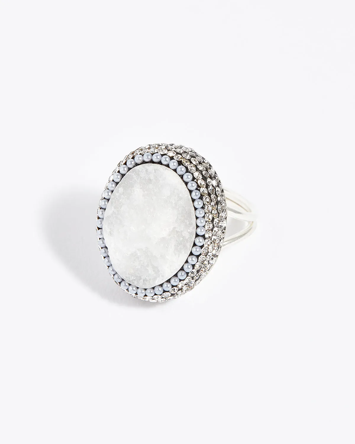 White Chalcedony Ring