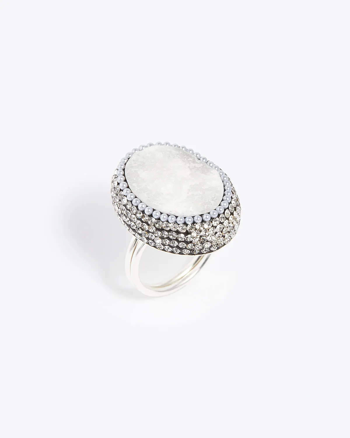 White Chalcedony Ring