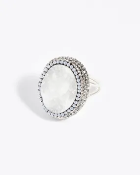 White Chalcedony Ring