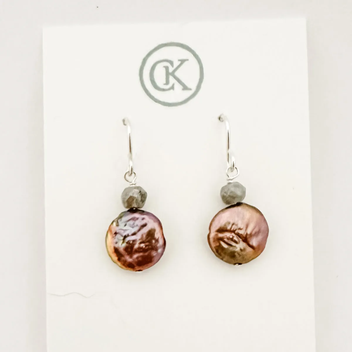 WHS Coin Pearl Earrings